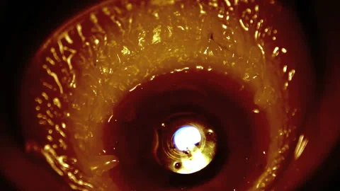 A red candle burns Stock Footage 133138265