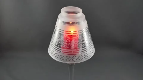 Red candle flame Stock Footage 64207208