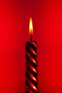 Red candle Stock Photos