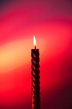 Red candle Stock Photos