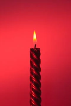 Red candle Stock Photos