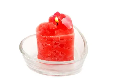 Red candle Stock Photos