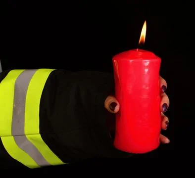 Red candle Stock Photos