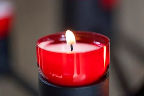 Red candle Stock Photos