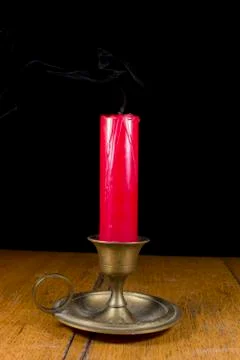 Red candle Stock Photos