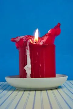 Red candle Stock Photos