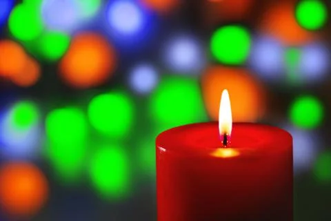 Red candle Stock Photos