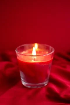 Red candle Stock Photos