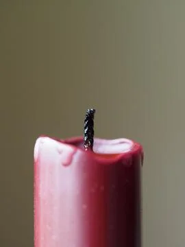 Red candle Stock Photos