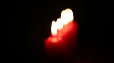 Red Candles Stock Footage 22607843
