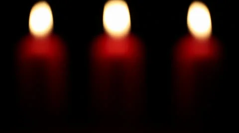 Red Candles Stock Footage 22607850