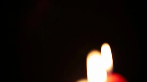 Red Candles Stock Footage 22607854