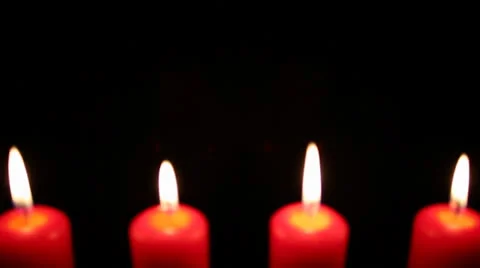Red Candles Stock Footage 22607860
