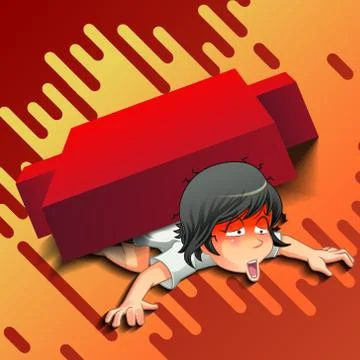 Red candlestick. Stock Illustration