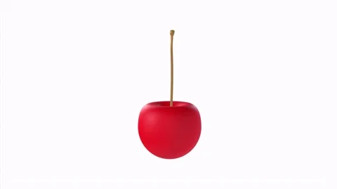 Red candy apple with a stick shown in a simple setting Stock-Footage 296015721