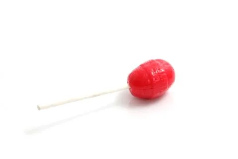 Red candy isolated in white background Stock Photos