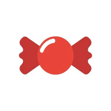 Red candy wrapper with shine. Vector Stock Illustration