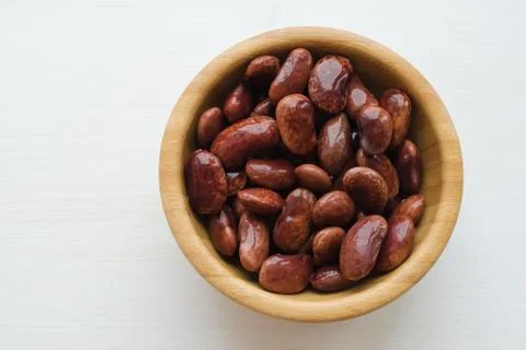 Red canned beans Foto stock