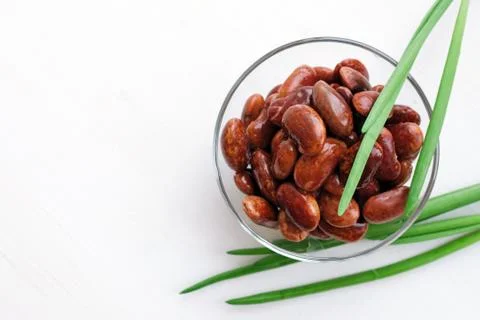 Red canned beans Stock Photos