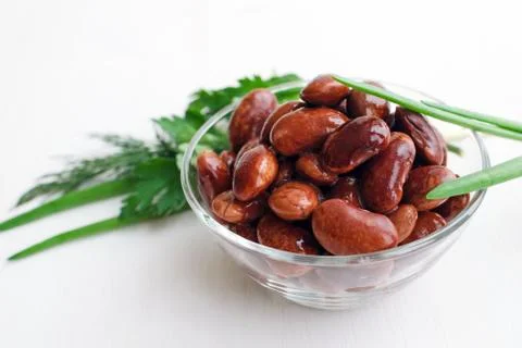 Red canned beans Stock Photos