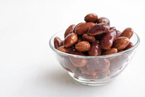 Red canned beans Foto stock