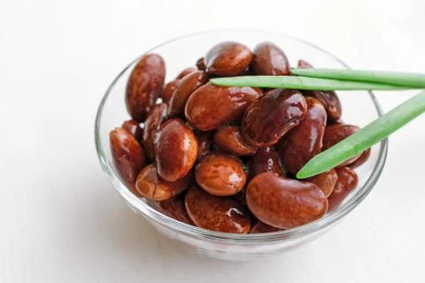 Red canned beans Stock Photos