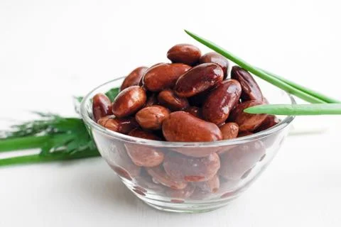 Red canned beans Stock Photos