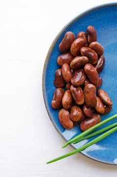 Red canned beans Stock Photos