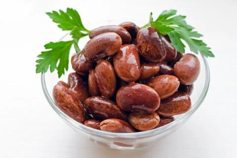 Red canned beans Stock Photos