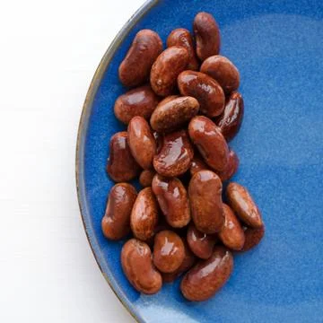 Red canned beans Foto stock