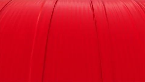 Red Canvas Fabric Roll Stock Footage 168880891