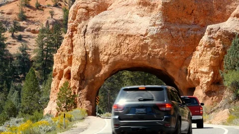 Red Canyon Arch Stock Footage 93642766