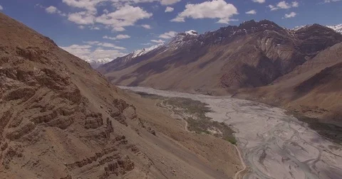 Red Canyon Beneath Beautiful Sky Stock Footage 80954831