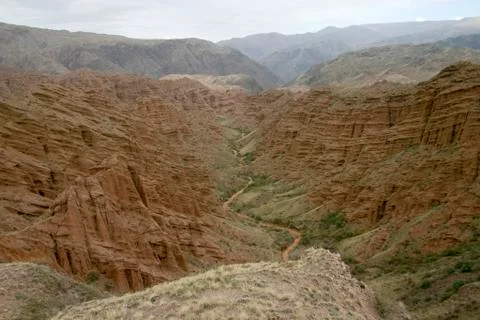 Red canyon. Stock Photos