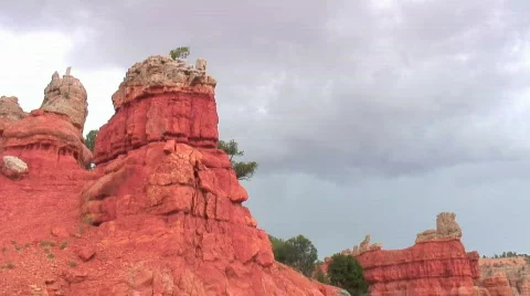Red Canyon Storm Stock Footage 305195