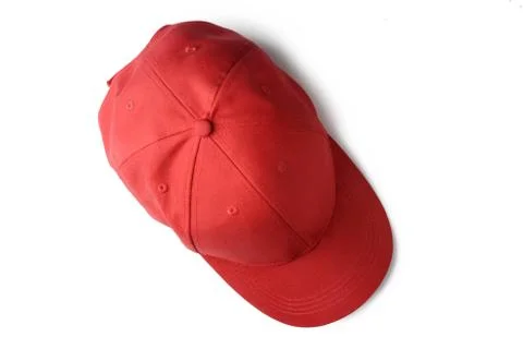 Red cap isolated on white background Stock Photos