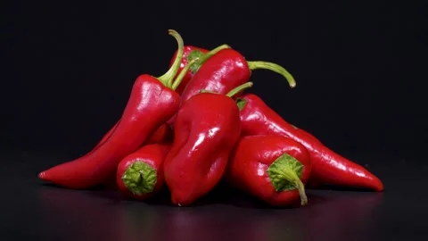 Red Capia Peppers Stock Footage 331658557