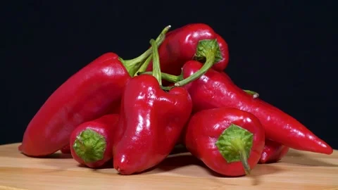 Red Capia Peppers Stock-Footage 332011275