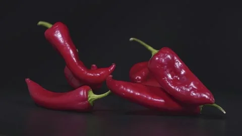 Red Capia Peppers Stock Footage 332647912