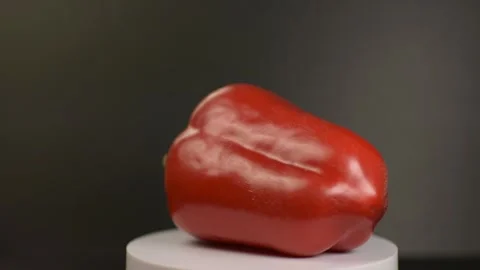 Red Capsicum Bells Pepper Stock Footage 280631686