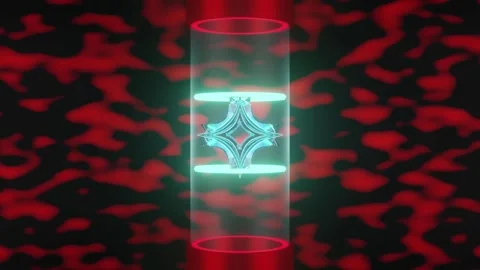Red Capsule Icy NFT Stock Footage 174245846