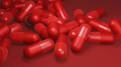 Red capsuls Stock Illustration