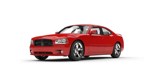 Red Car 2 Stock Illustration
