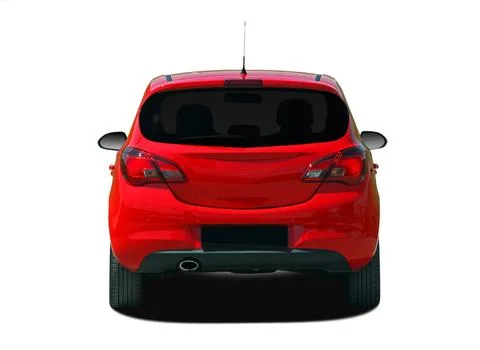 Red car back view Stock Photos