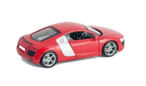 Red car back view Stock Photos