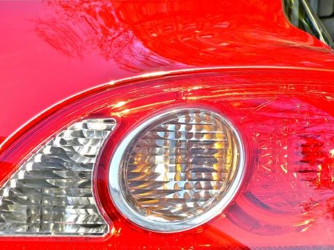 Red car closeup Stock-Fotos