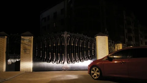 Red car Video stock 129899945