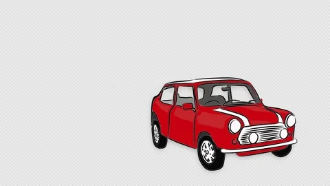 Red Car Stock Footage 201936648