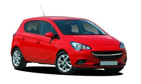 Red car, front view Stock Photos