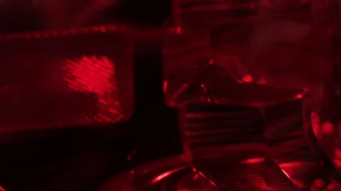 Red car headlight close up Stock Footage 113338157